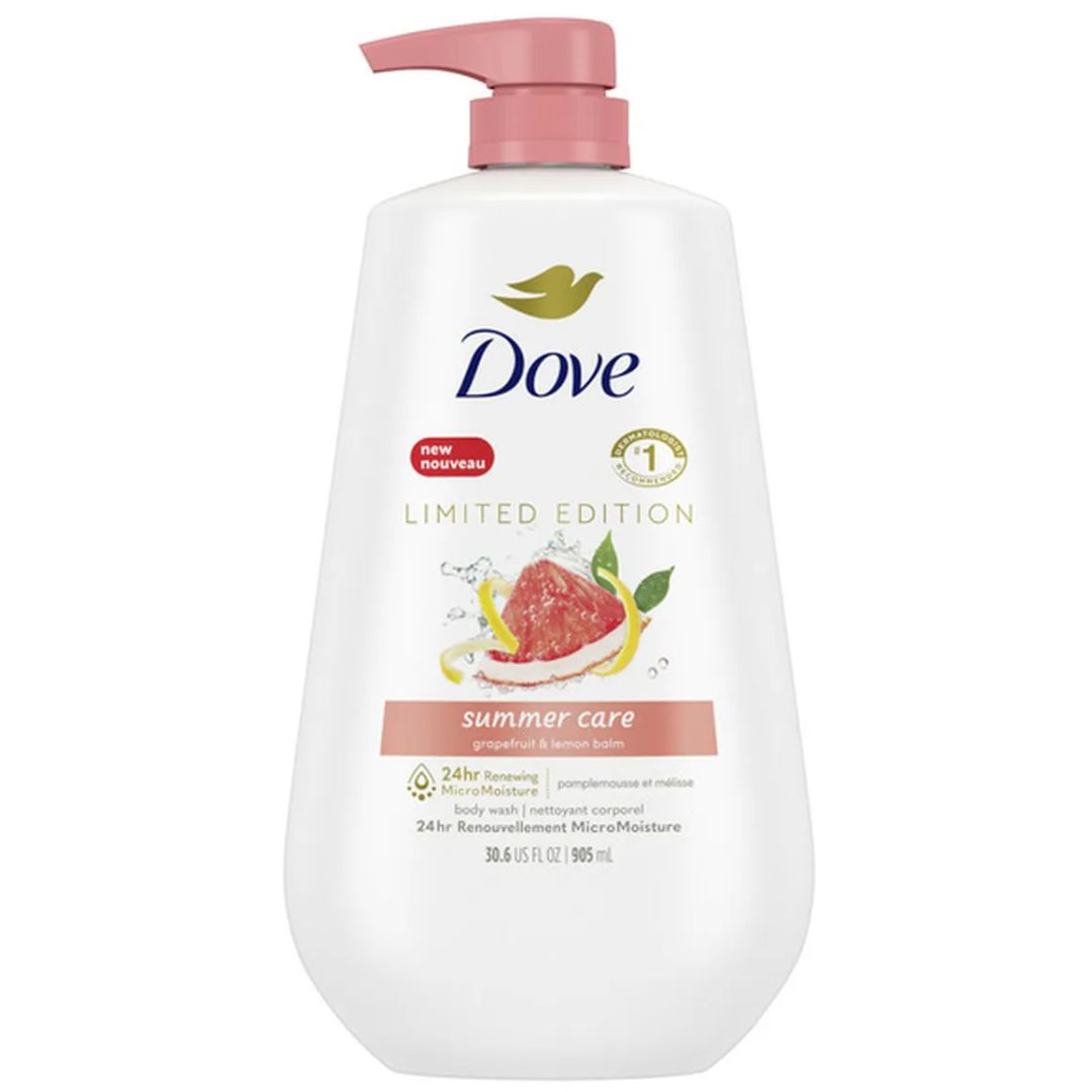 DOVE LIMITED EDITION SUMMER CARE GAPEFRUIT &amp; LEMON BALM 905ML BODY WASH
