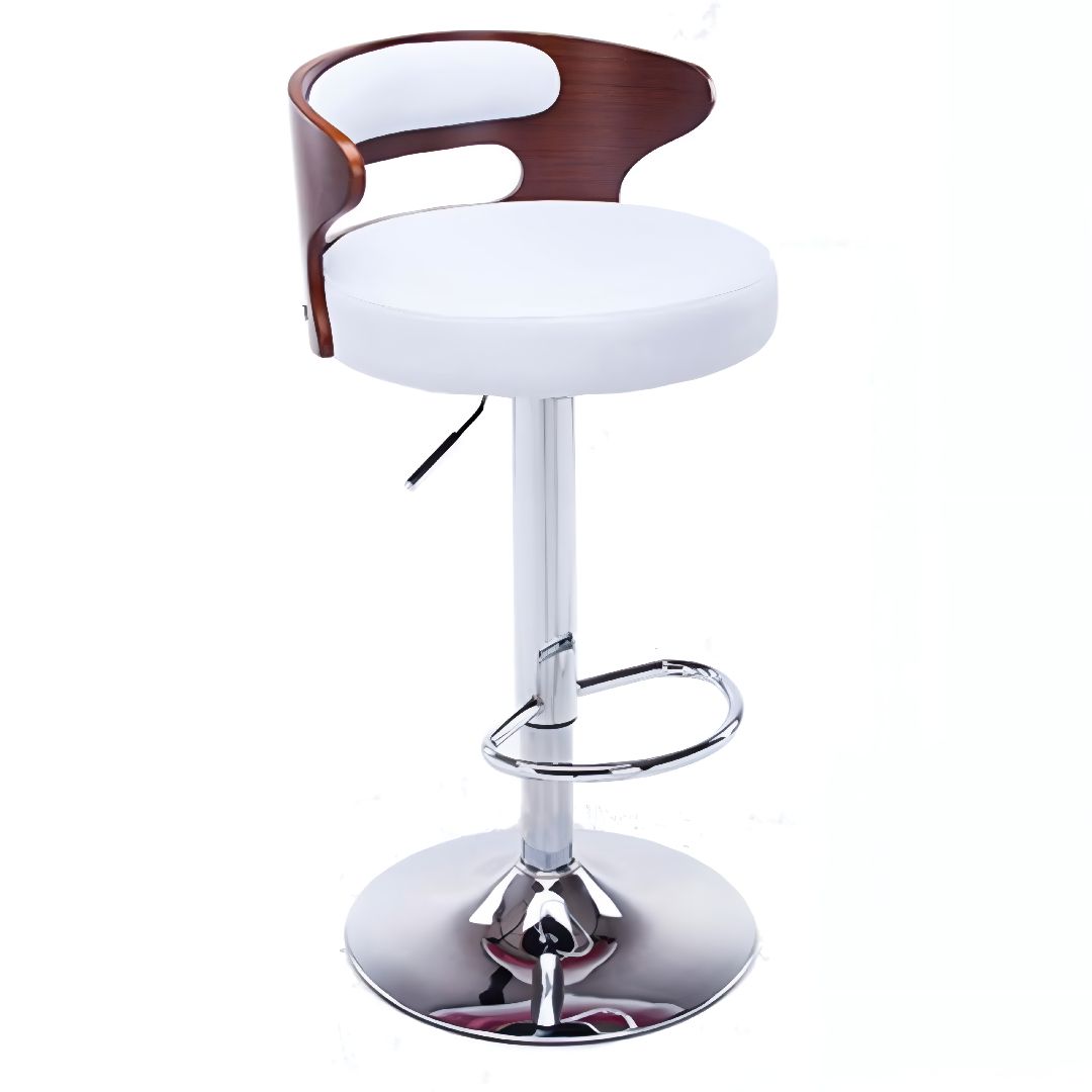 2-1018  BAR STOOL WHITE)