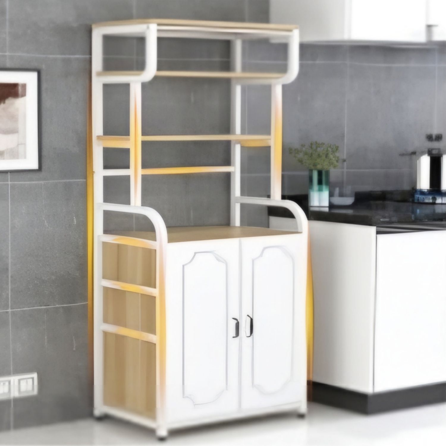 WBL-22 MICROWAVE/KITCHEN STAND (METAL/MDF)