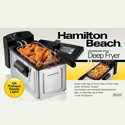 HAMILTON BEACH SINGLE DEEP FRYER 35325