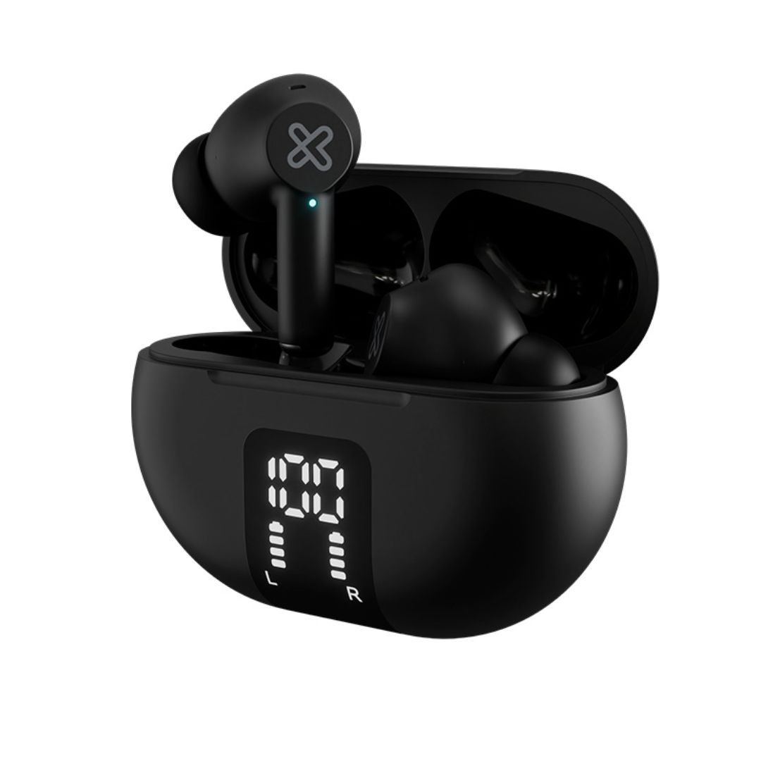 KTE-755BK Klip Xtreme - True wireless earphones - For Phone / For Portable electronics / For Tablet - Wireless - 22Hrs ANC Black