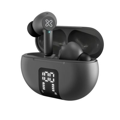KTE-755GR Klip Xtreme - True wireless earphones - For Phone / For Portable electronics / For Tablet - Wireless - 22Hrs ANC Gray