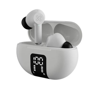 Klip Xtreme - True wireless earphones - For Phone / For Portable electronics / For Tablet - Wireless - 22Hrs ANC White