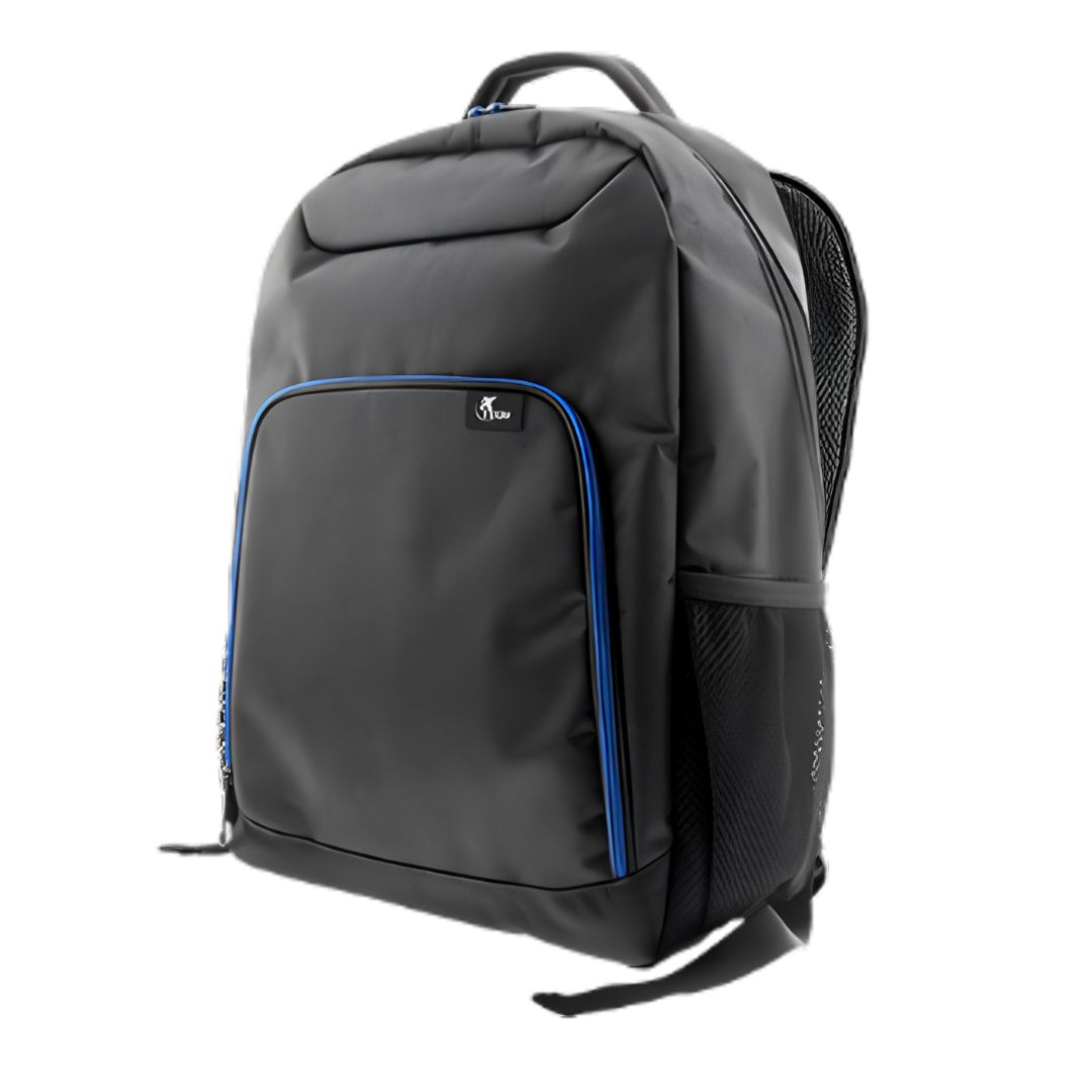 Xtech XTB-211 Notebook carrying backpack - 15.6&quot; - Durable polyester - Color Black with blue accents - Front accessory pocket with interior organizer - Side mesh pockets