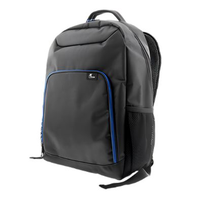 Xtech XTB-211 Notebook carrying backpack - 15.6&quot; - Durable polyester - Color Black with blue accents - Front accessory pocket with interior organizer - Side mesh pockets