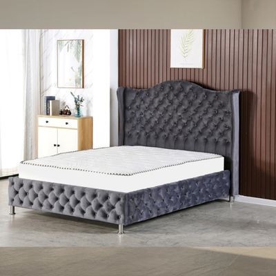 TB04  TEXAS QUEEN BED BASE BLACK