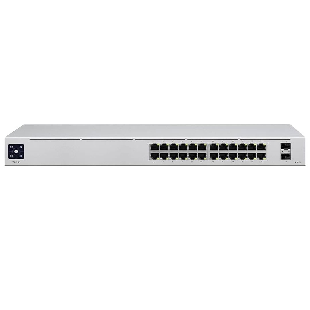 Ubiquiti UniFi Switch USW-24 - Switch - managed - 24 x 10/100/1000 + 2 x Gigabit SFP - desktop, rack-mountable