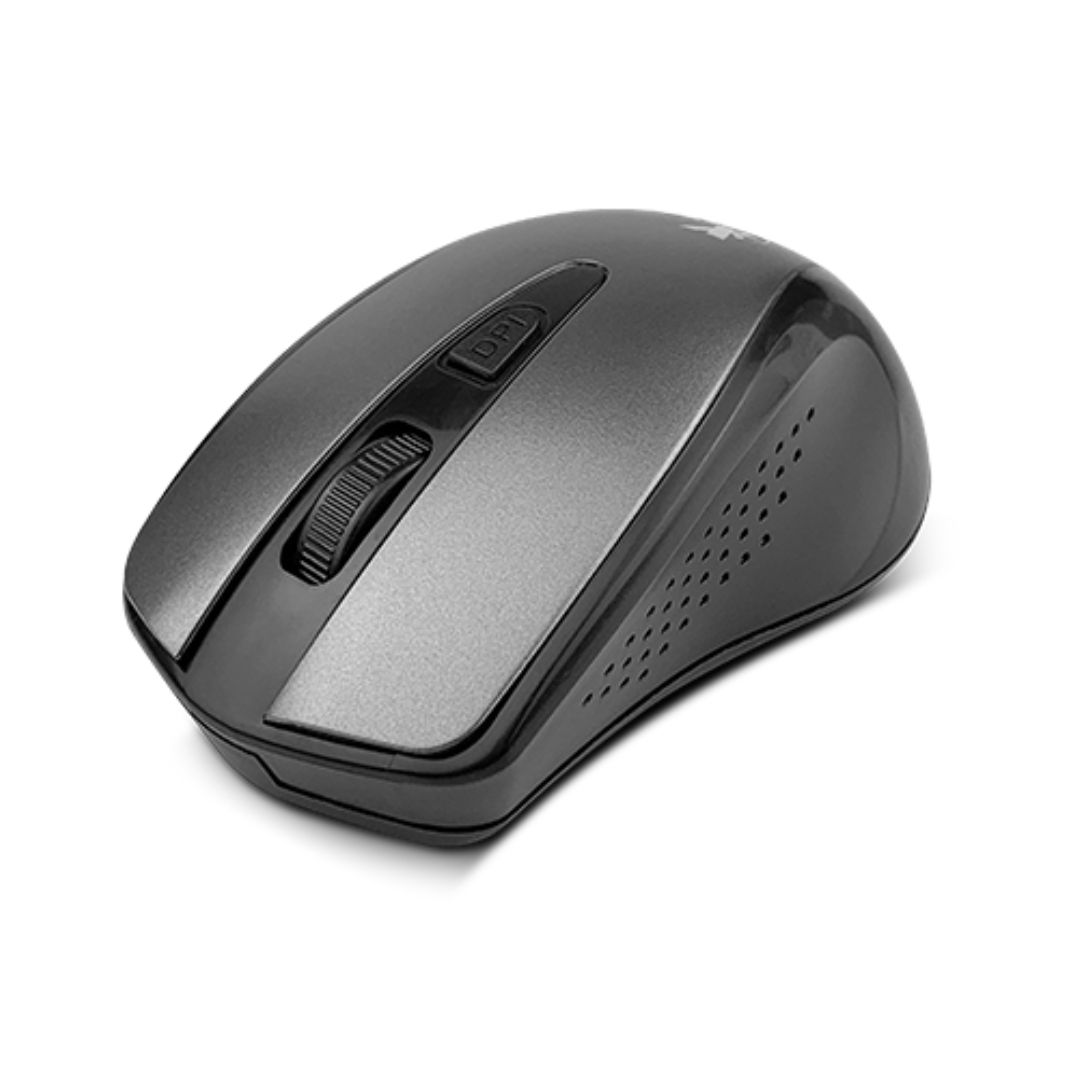 Xtech - XTM-315GY - Mouse - 2.4 GHz - Wireless - Aluminum gray - 4-button 1600dpi