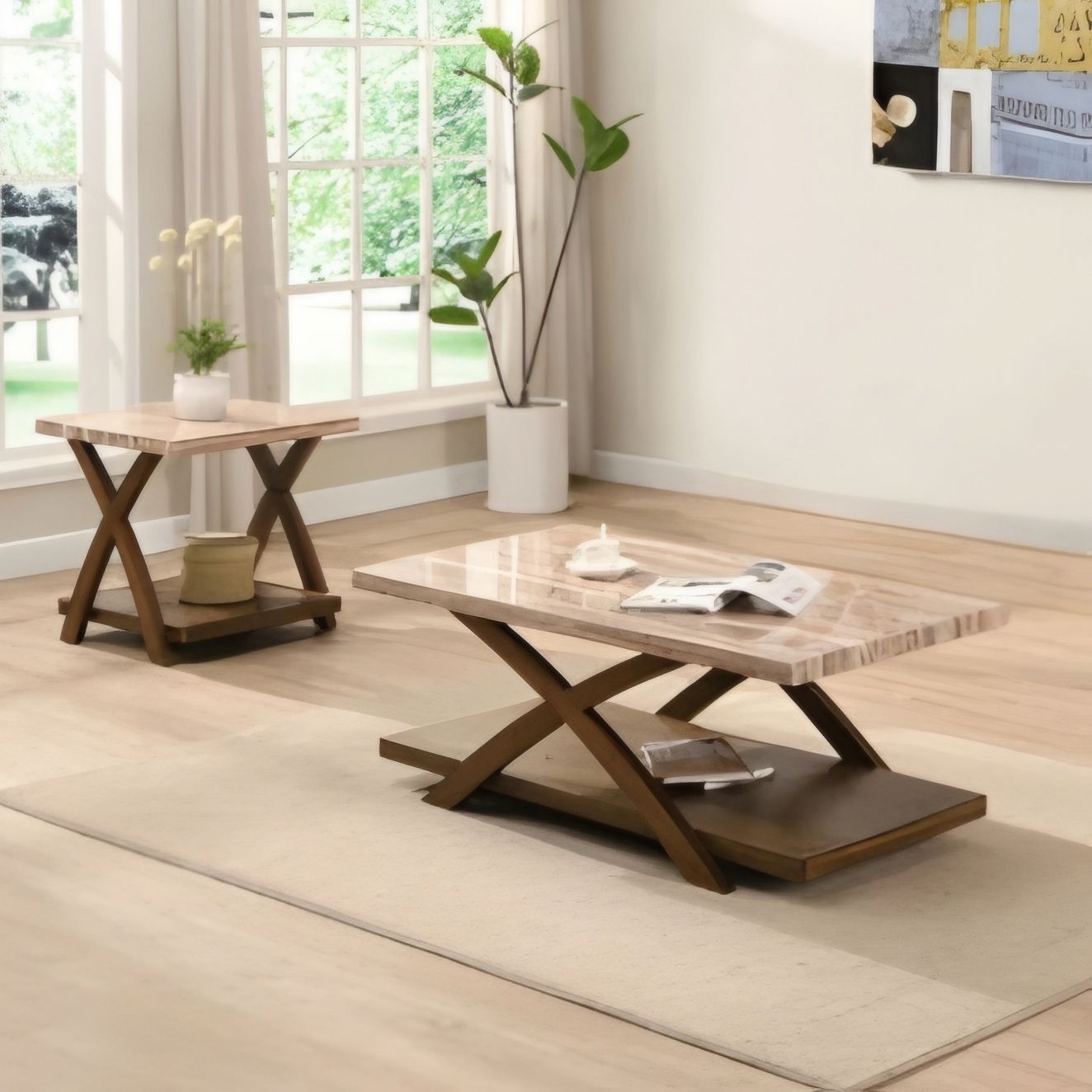 OMCT04 POSHLEY CENTER TABLE 2PCS