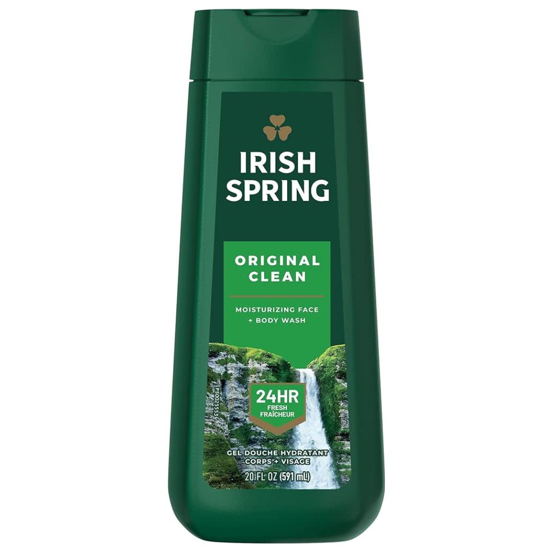 IRISH SPRING ORIGINAL CLEAN MOISTURIZING FACE + BODY WASH  591 ML