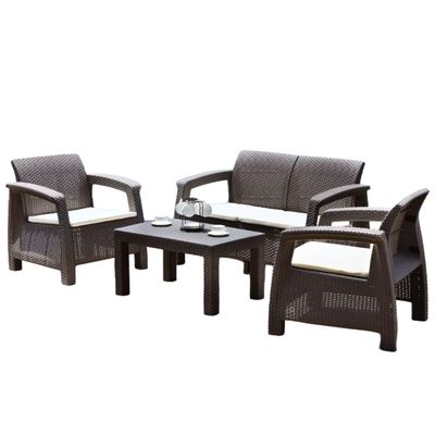 RATTAN OUTDOOR PATIO SET 4+1 (PM04)