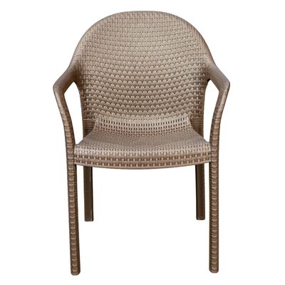 RATTAN CHAIR WITH ARMS