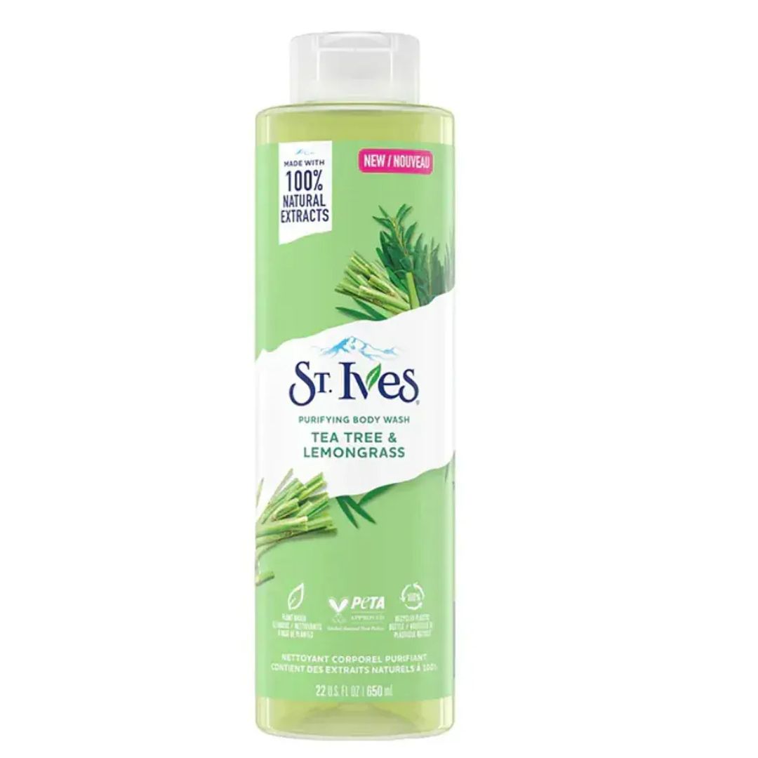 ST IVES TEA TREE &amp; LEMONGRASS  BODY WASH 650ML