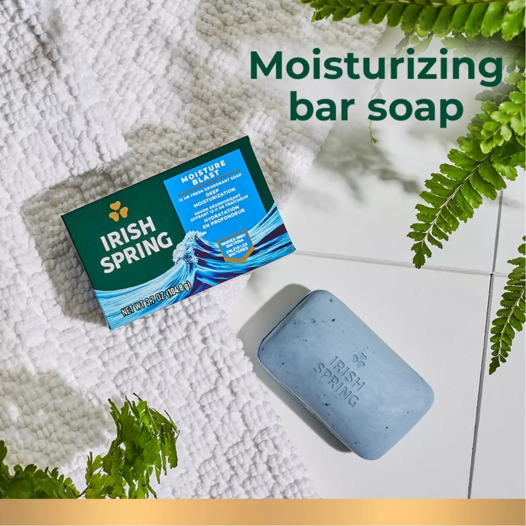 IRISH SPRING MOISTURE BLAST BAR SOAP