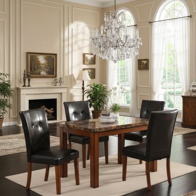 OM08 POSHLEY DINNING TABLE SET