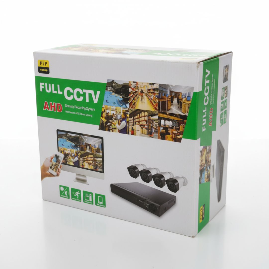 JB-19-12  CCTV  CAMERA SYSTEM  SECURITY RECORDING WITH INTERNET &amp; 5G PHONE VIEWING