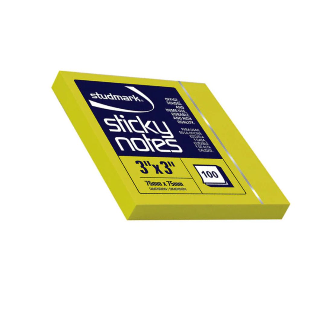 STUDMARK 3X3 YELLOW STICKY NOTES ST-05403