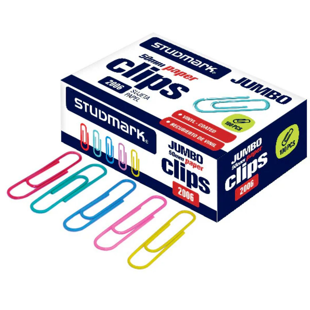 STUDMARK JUMBO COLORED COATED  CLIPS ST-02006
