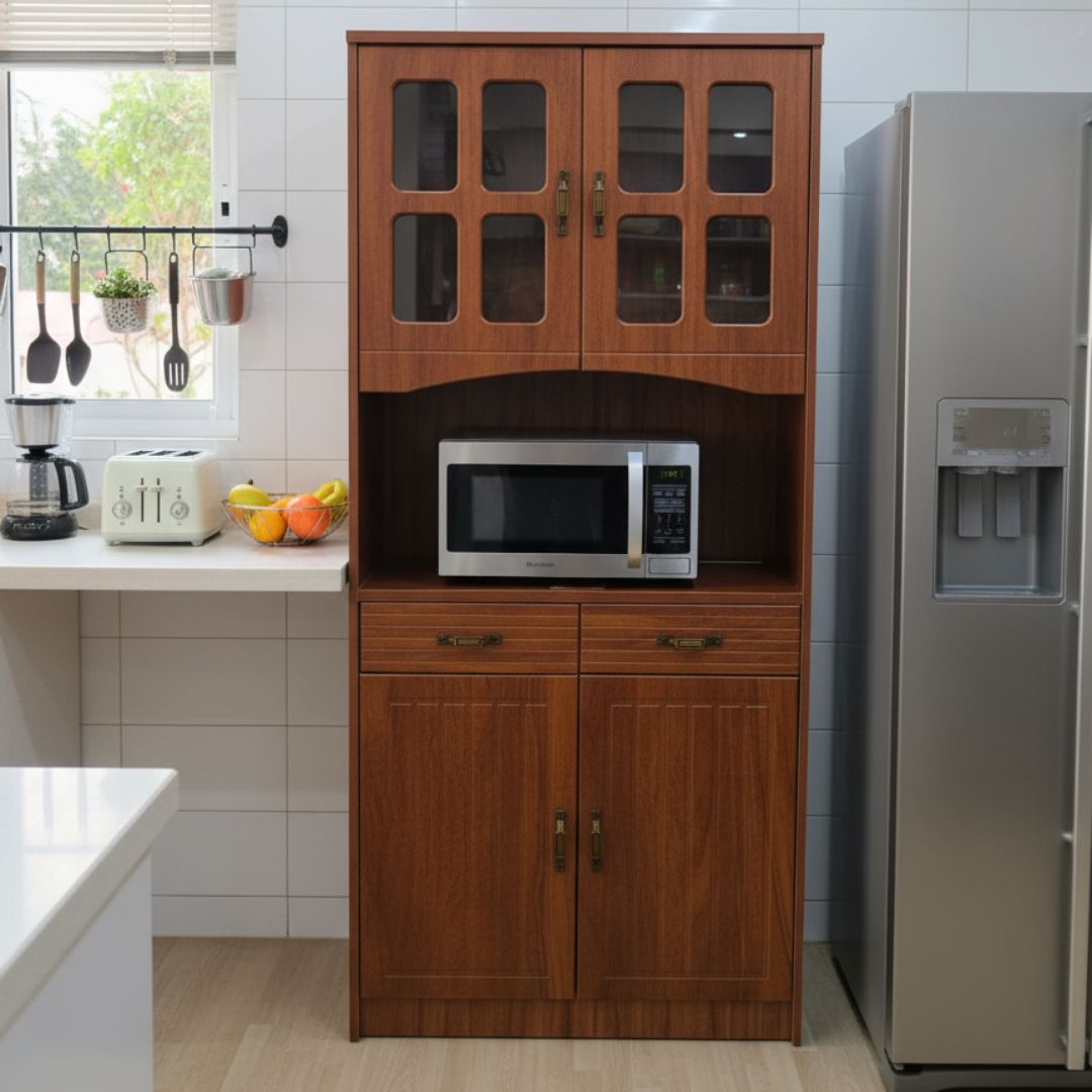 JB-08-54   MICROWAVE STAND (DIMENSIONS: 31.5&quot;W*71&quot;H)