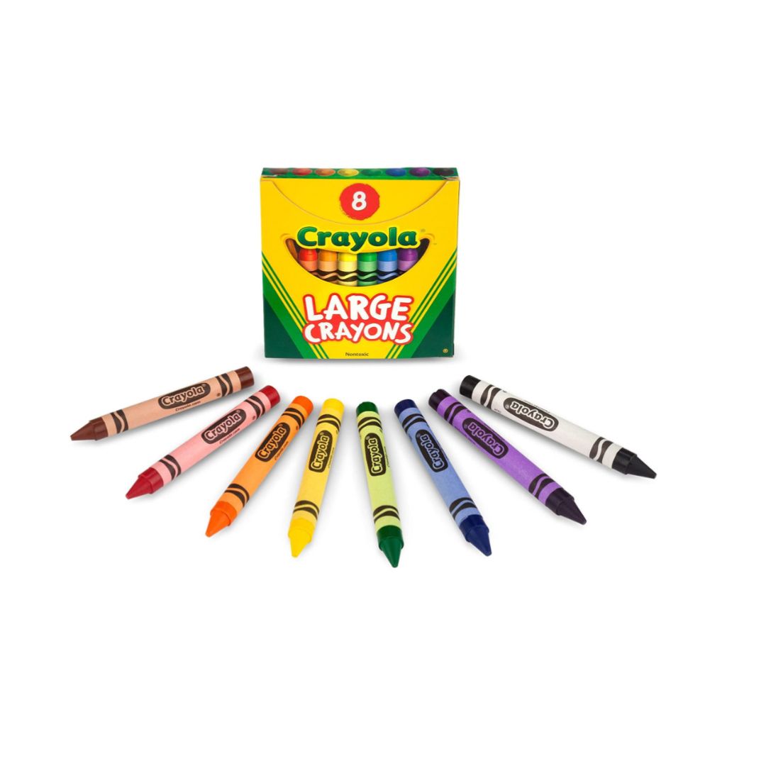 CRAYOLA LARGE CRAYONS 8CT