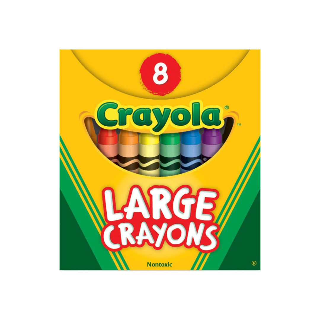 CRAYOLA CRAYONS 8CT JUMBO/BIG ONES