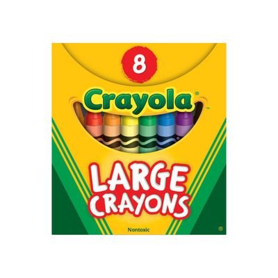 CRAYOLA CRAYONS 8CT JUMBO/BIG ONES