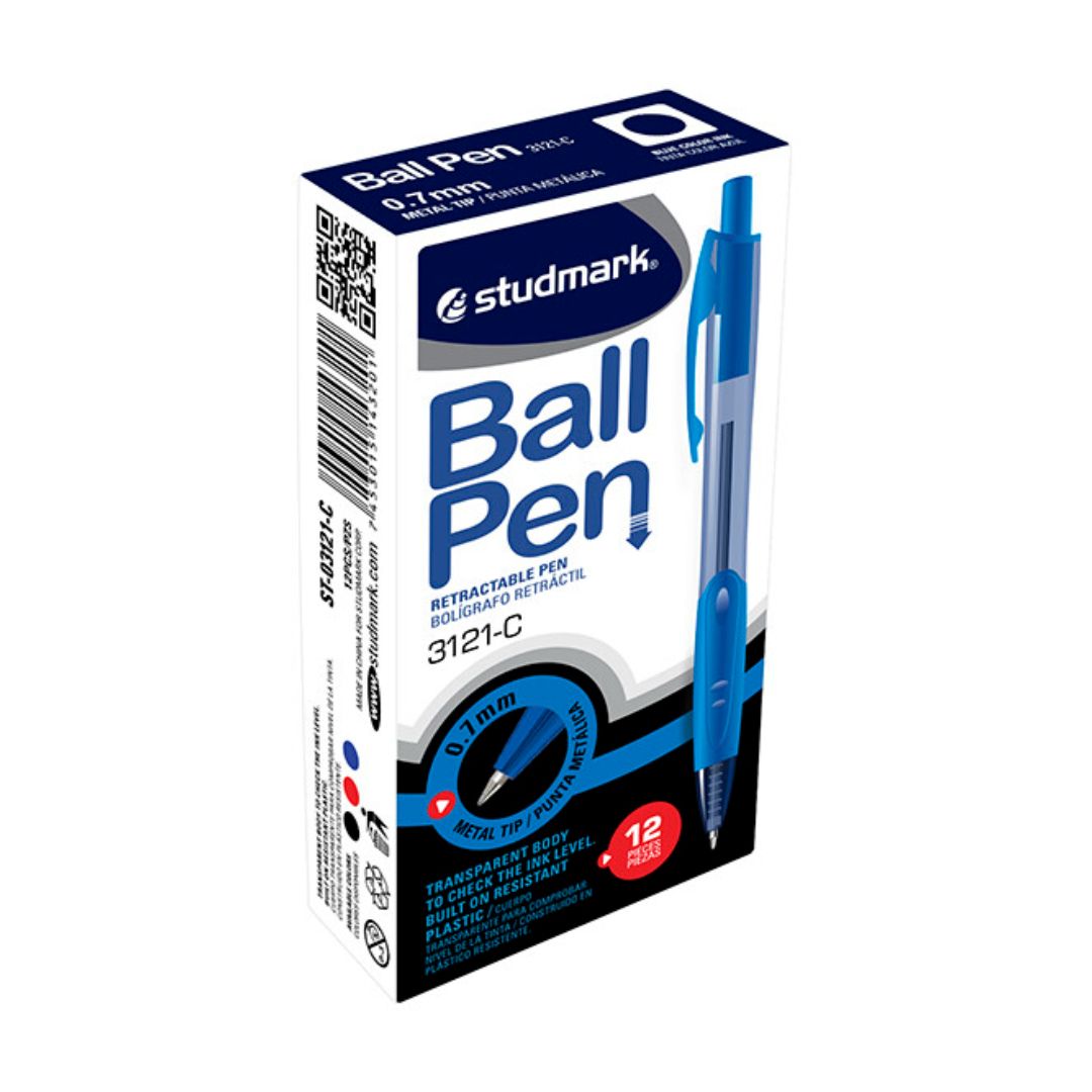 STUDMARK BLUE RETRACTABLE PEN