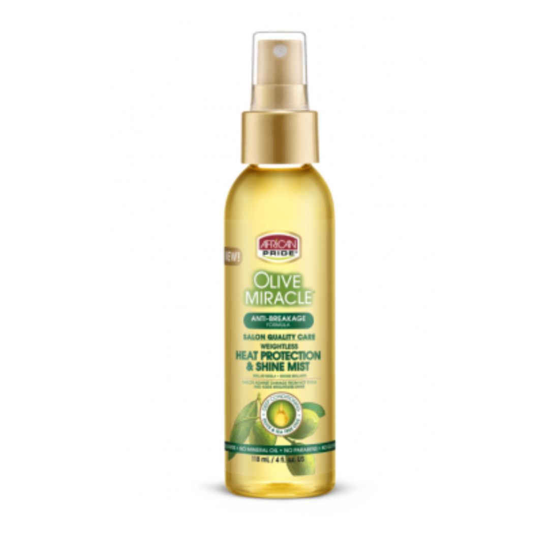 AFRICAN PRIDE  HEAT PROTECTION &amp; SHINE MIST 118ML