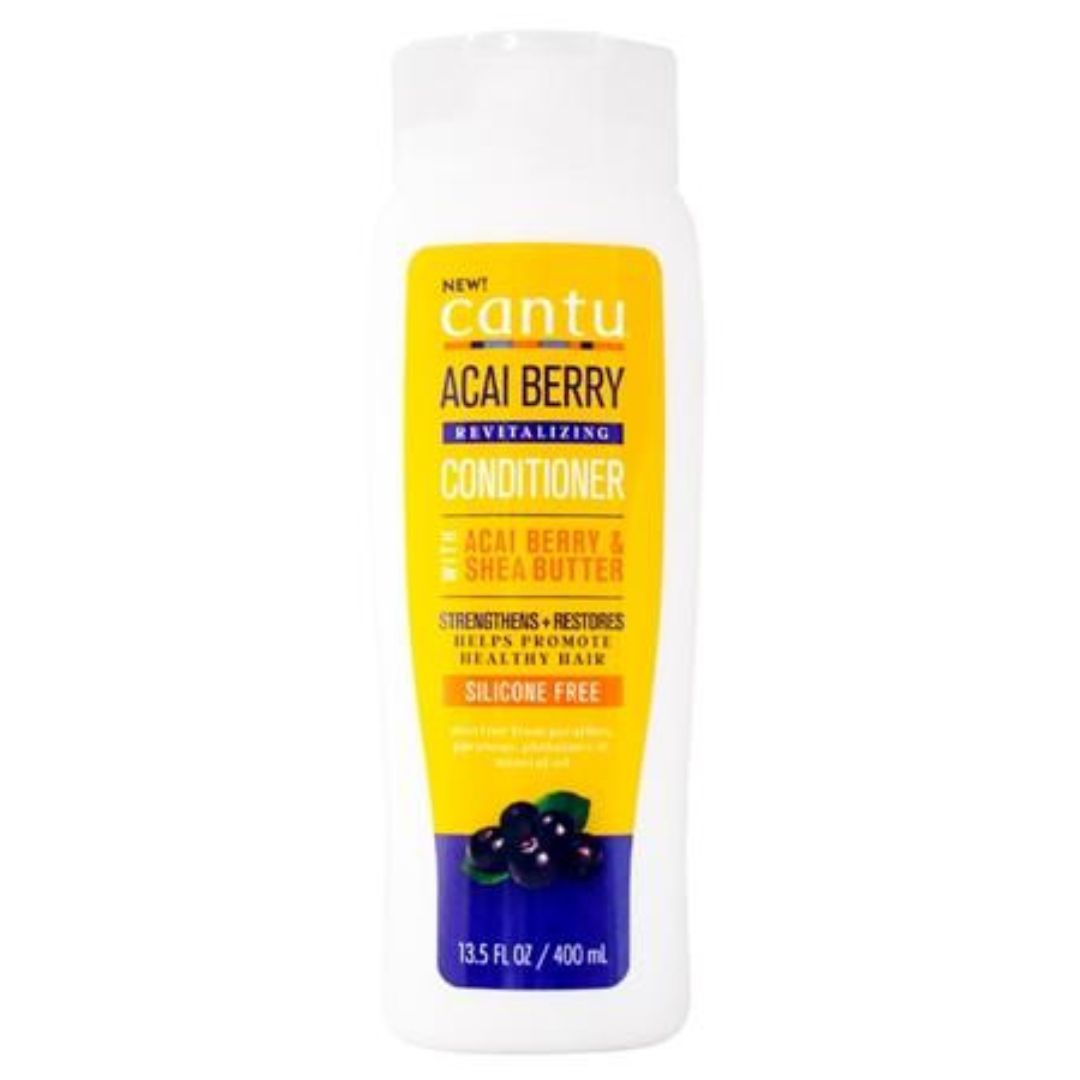 CANTU ACAI BERRY REVITALIZING CONDITIONER WITH ACAI BERRY &amp; SHEA BUTTER (SILICONE-FREE) 400ml