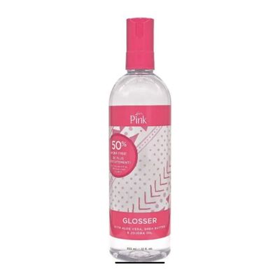 PINK GLASSER WITH ALOE VERA, SHEA BUTTER &amp; JOJOBA OIL 355ML