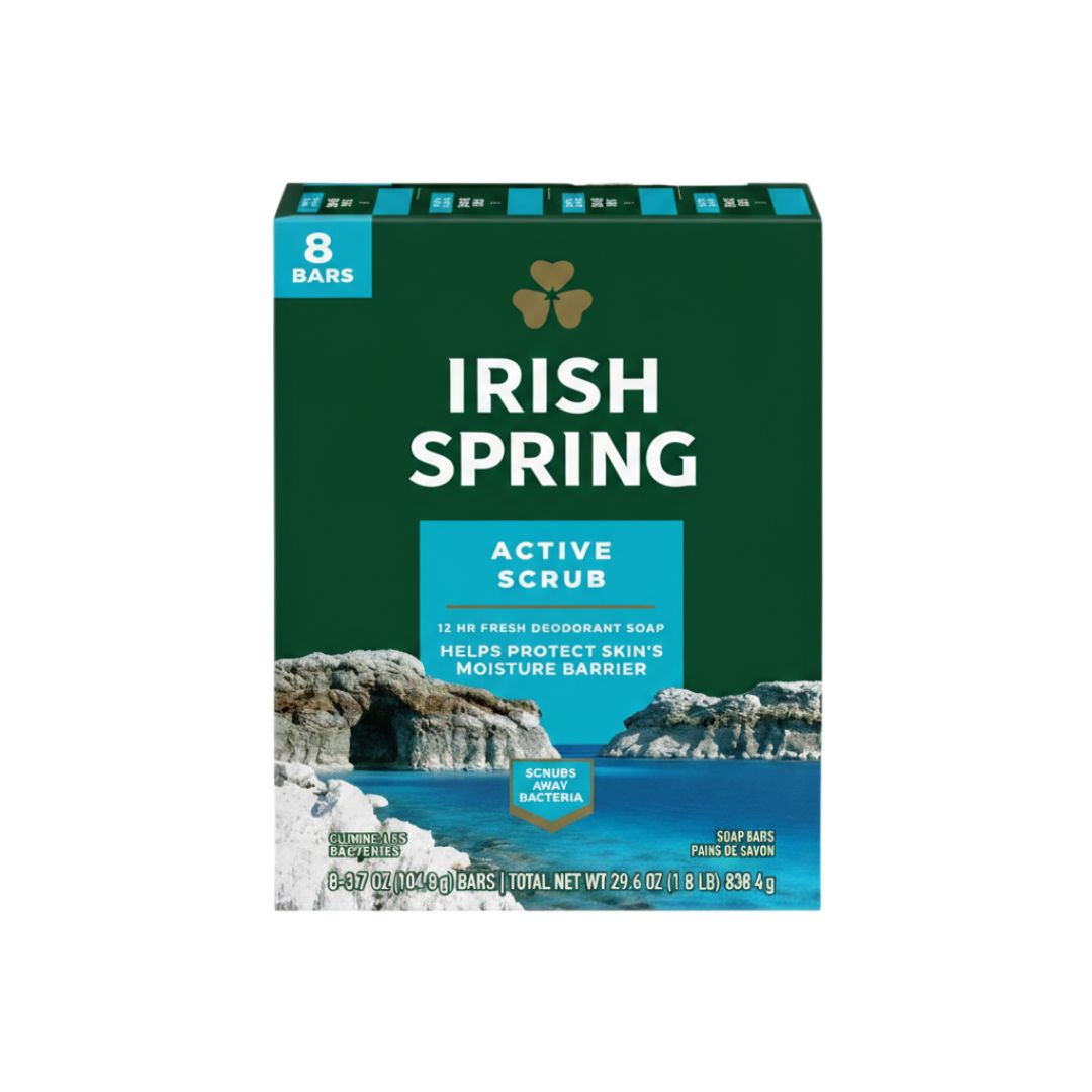 IRISH SPRING ACTIVE SCRUB BAR SOAP