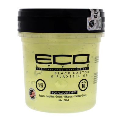 ECO BLACK CASTOR &amp; FLAXSEED OIL 236 ml