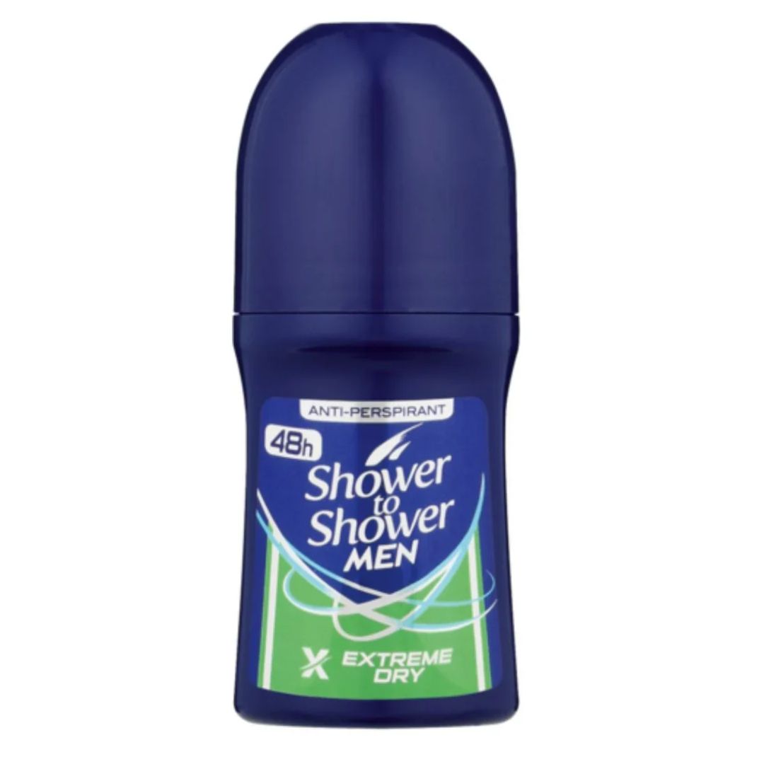 SHOWER TO SHOWER MEN 48H ANTI-PERSPIRANT EXTREME DRY ROLL-ON 50ML