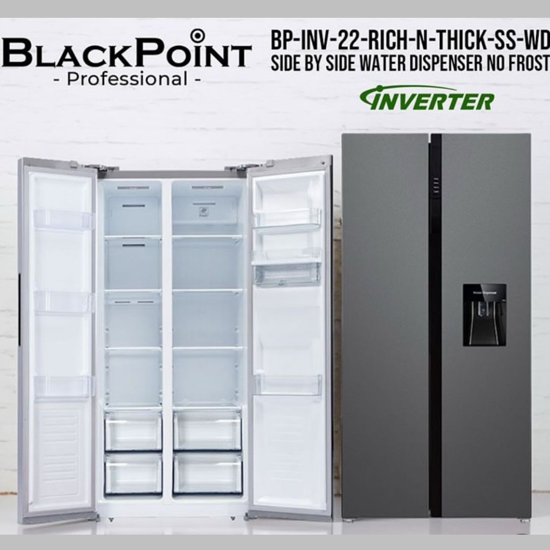 BP-INV-22-RICH N THICK-NF-WD-SBS-ST BLACKPOINT - SIDE by SIDE -- INVERTER -- WATER DISP