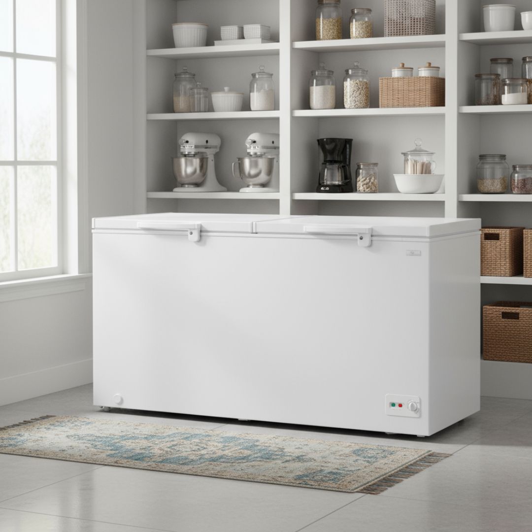 BP29FZS- UNITED KINGDOM BLACKPOINT FREEZER -- DOUBLE DOOR -- HUGE -- WHITE