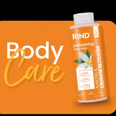 RIND PAMPERING ALMOND &amp; ORANGE BLOSSOM BODY WASH