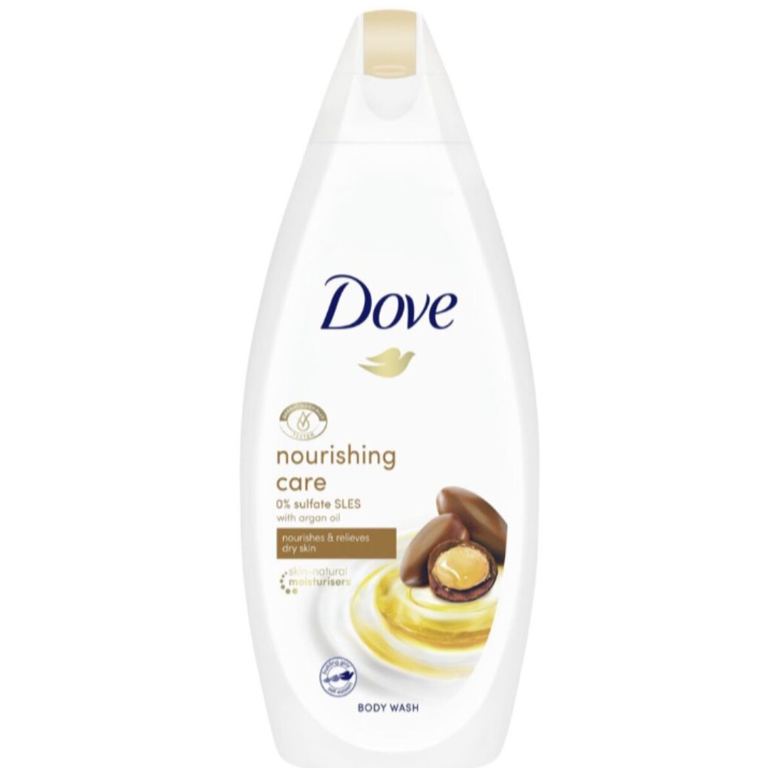 DOVE NOURISHING CARE ARGAN OIL BODY WASH 500ML
