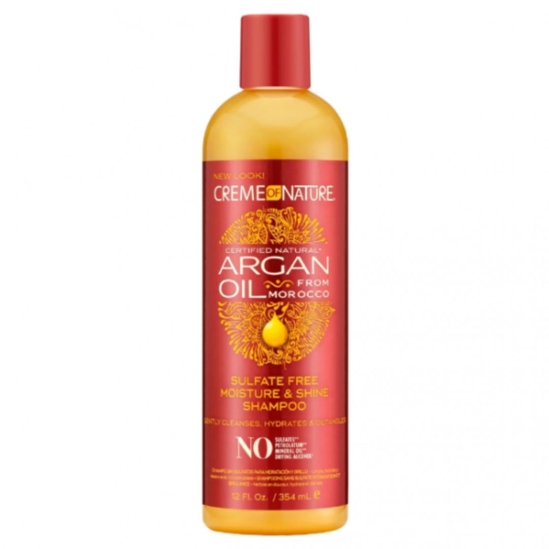 CREAM OF NATURE  SULFATE FREE MOISTURE &amp; SHINE SHAMPOO