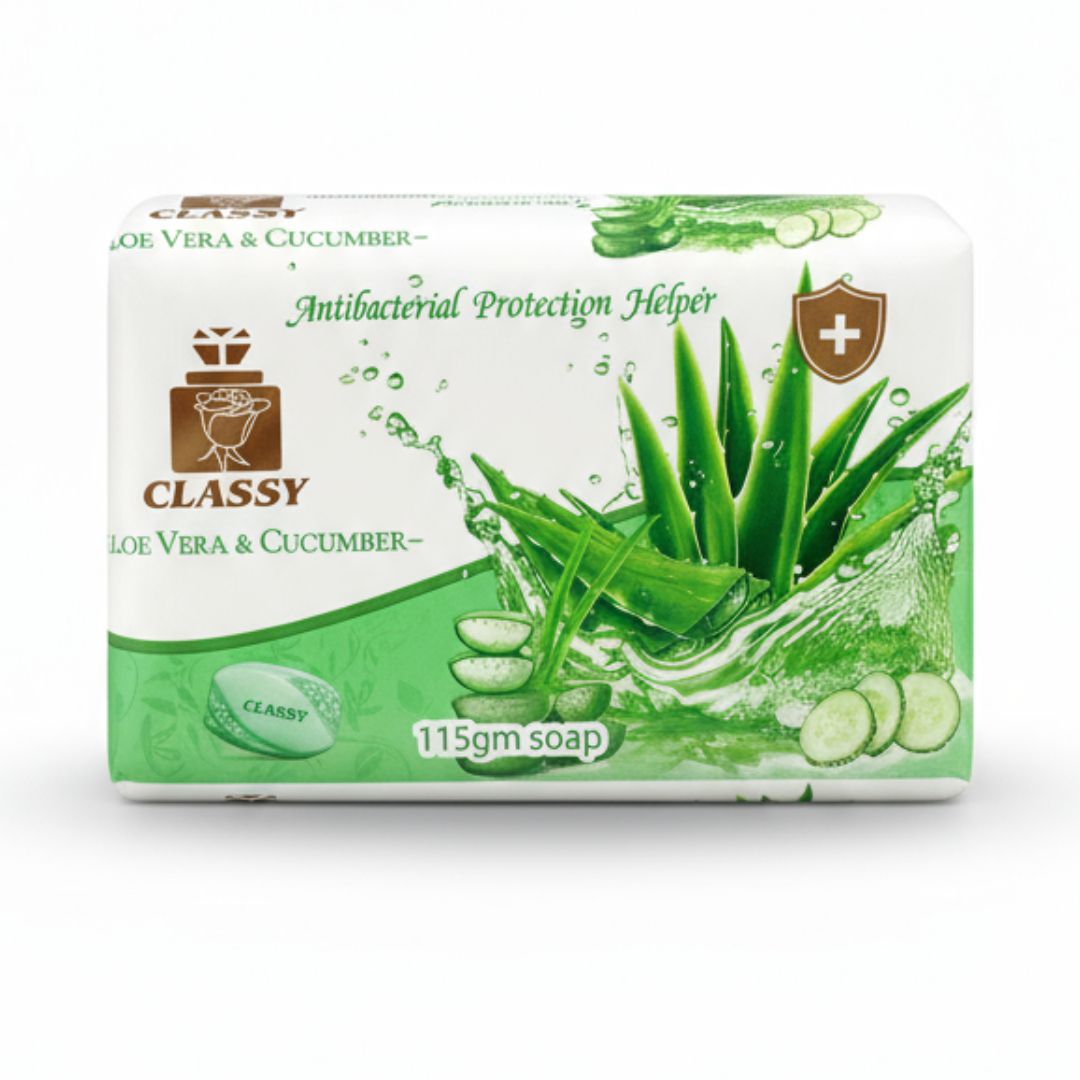CLASSY ANTIBACTERIAL ALOE VERA &amp; CUCUMBER  BATH SOAP