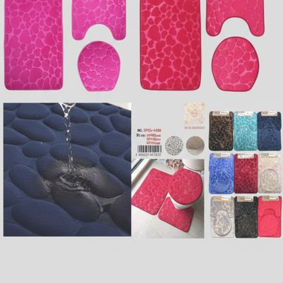 3PCS-165  3PCS BATHROOM MAT