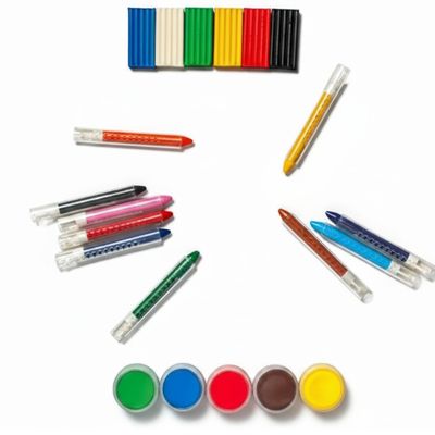 Crayon And Modeling Clay