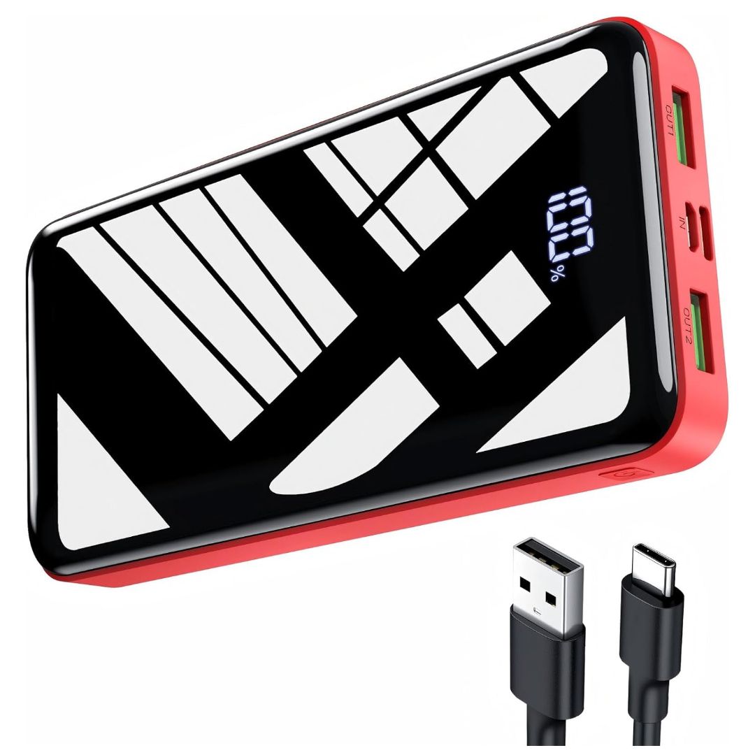 Portable Charger 27000mAh Power Bank, 22.5W Fast Charging USB C Battery Pack, 3 Outputs&amp;2 Inputs,