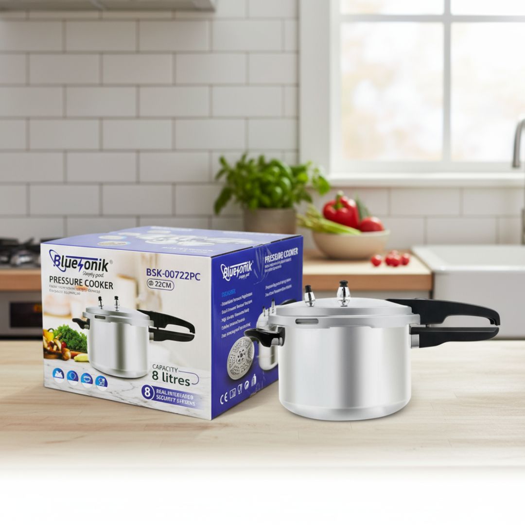 BSK00722PC BLUESONIK PRESSURE COOKER 22CM 8 LITRES