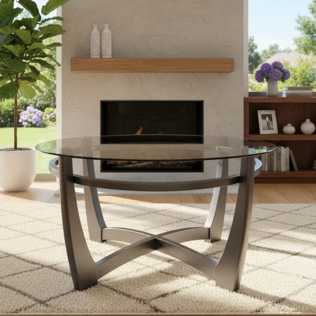 SW-24205/24201  ORGANIC GLASS TOP COFFEE TABLE