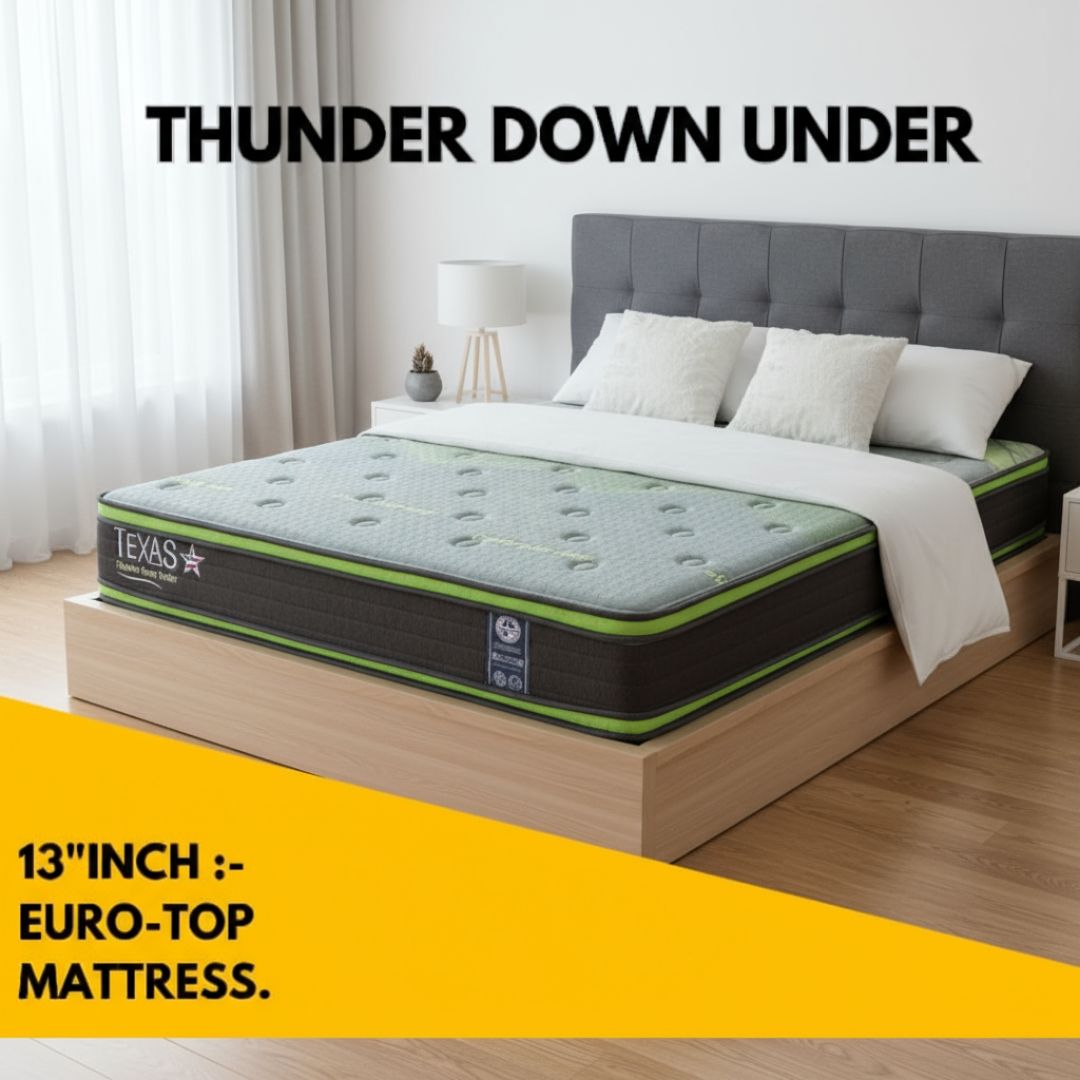 THUNDER DOWN UNDER 13&quot; EURO TOP MATTRESS