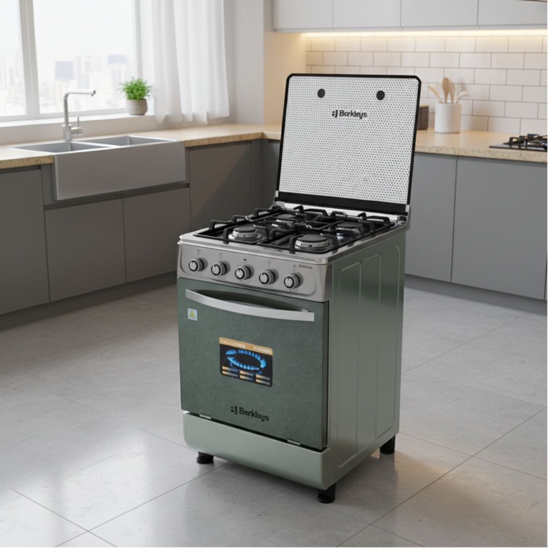 OEDC-5122S BERKLAYS STAINLESS  24&quot; (INCHES) 4 BURNER GAS STOVE