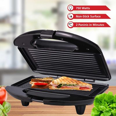 BRENTWOOD TS 246 NON STICK PANINI PRESS AND SANDWICH MAKER