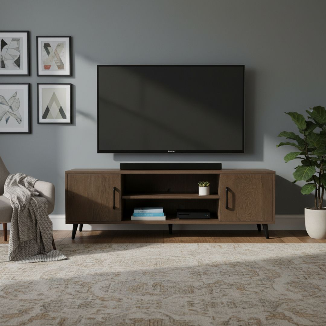 YK-12-2 TV STAND WITH CABINET