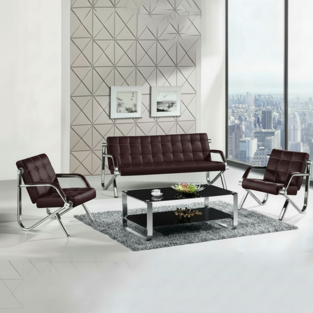 #128D PATIO SET (311) (BROWN)