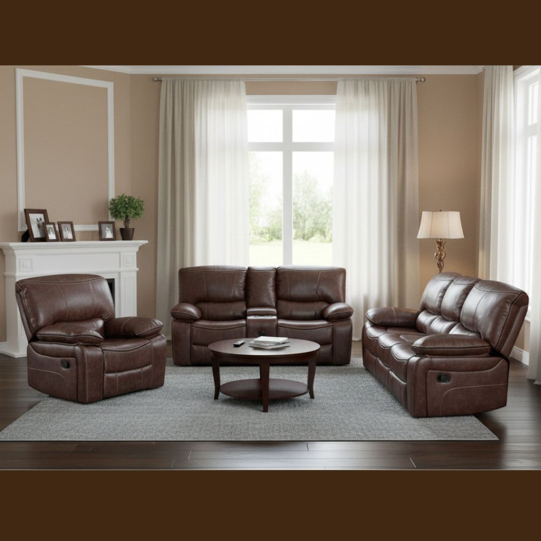FIVESTAR BROWN LEATHER WITH SPEAKER RECLINER